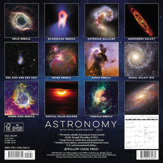 Astronomy Wall Calendar 2025
